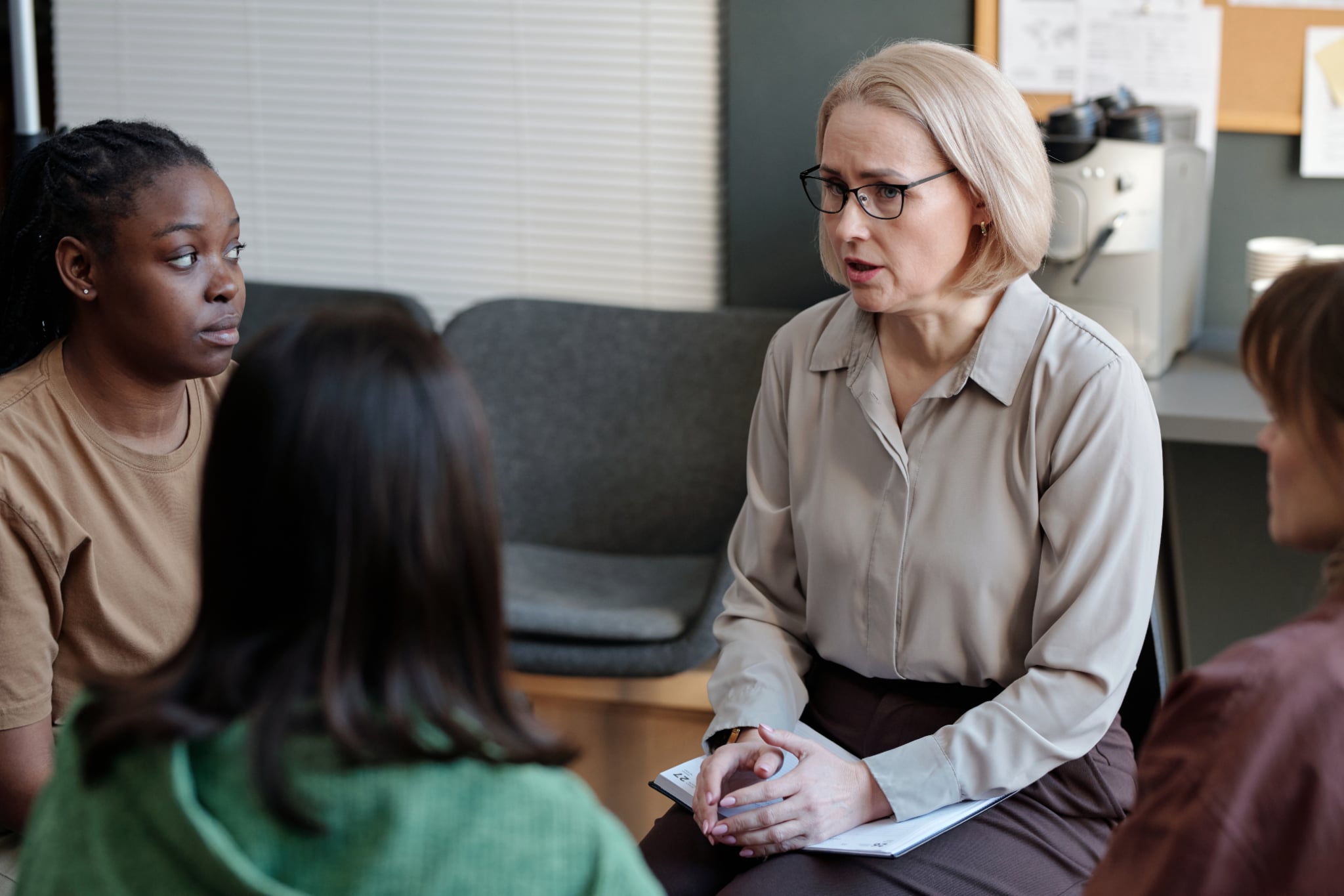 Keystone Therapy and Trauma Services: Psychologist giving advice to patient